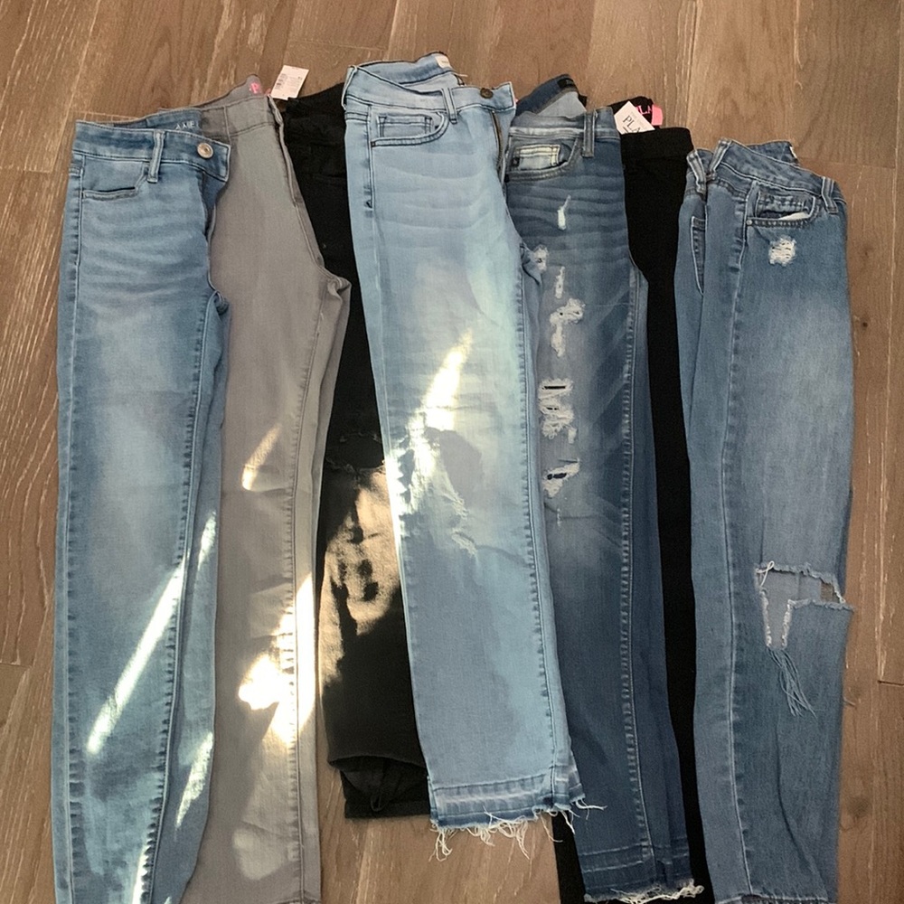6 PAIRS OF JEANS HUGE BUNDLE BACK TO SCHOOL